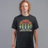 Men’s 21 Years of Being Awesome Birthday T Shirt in black with full-colour vintage 2005 graphic, regular fit, front view