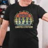 Older man wearing a black men’s 100th birthday T shirt with “100 Years of Being Awesome” design