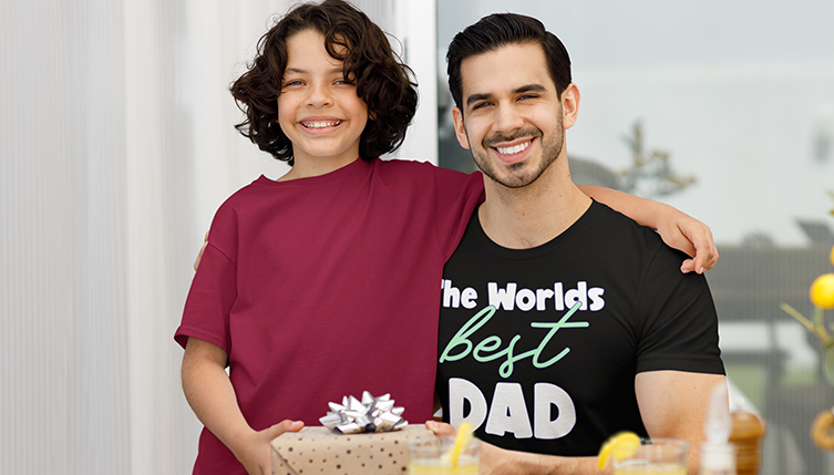 Perfect Custom Printed T Shirts for Fathers Day