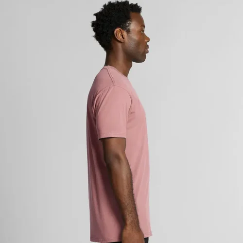 AS Colour Men Staple Faded T Shirt, Faded Rose, studio side view
