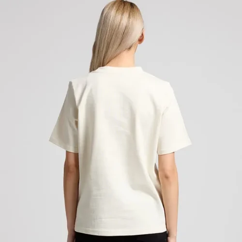 AS Colour Ladies Heavy T Shirt in Ecru, studio back view