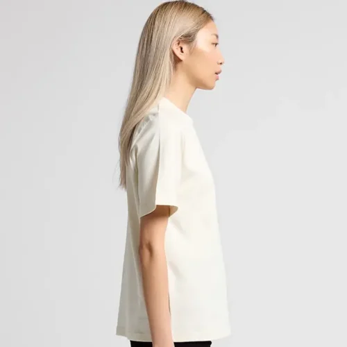 AS Colour Ladies Heavy T Shirt in Ecru, studio side view