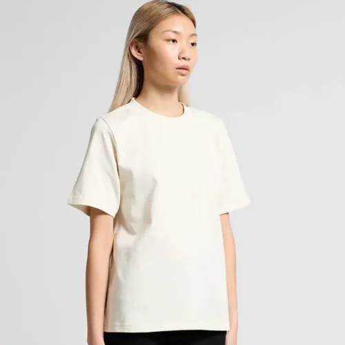 AS Colour Ladies Heavy T Shirt in Ecru, studio turn view