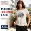 AS Colour Ladies Maple T-shirt with custom printing in Australia