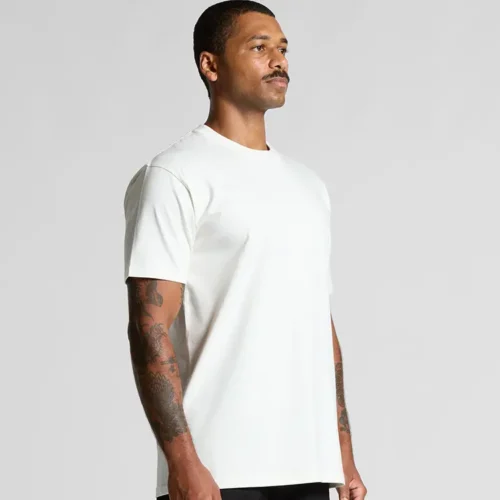 AS Colour Men Classic Organic T Shirt with custom print, studio turn view
