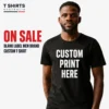 On sale Blank Label Men Brand custom T-shirt printing in Australia