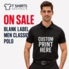 On sale Blank Label men classic polo custom printing in Australia