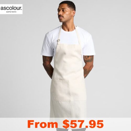 AS Colour Linen Apron with Custom Print