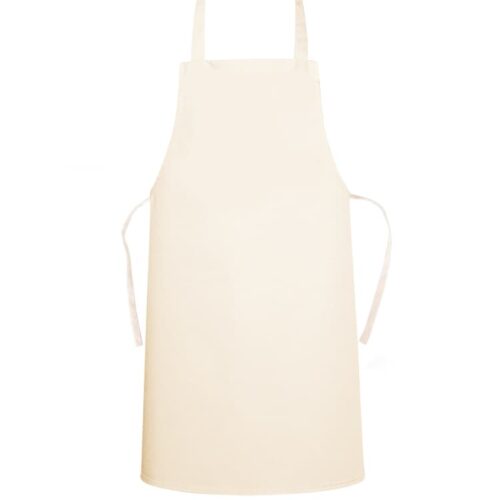 Basic Cotton Canvas Apron Natural Full