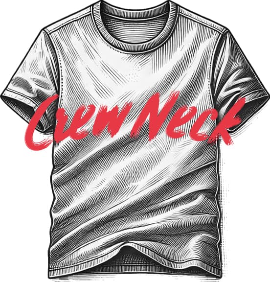 Crew Neck Print