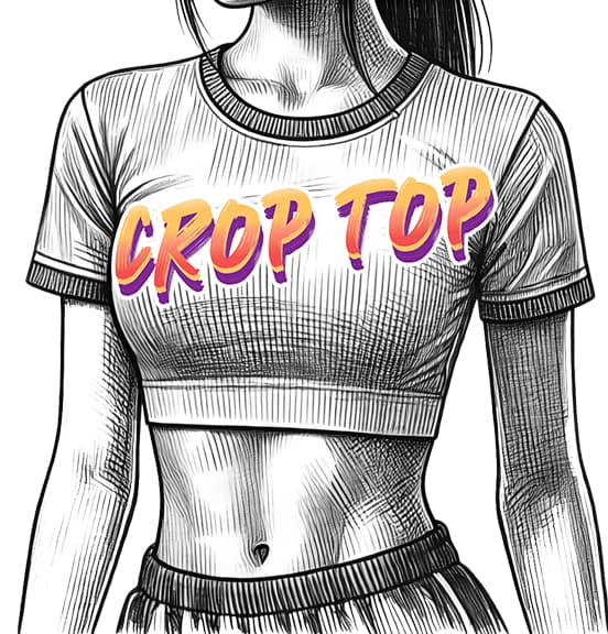 Crop Top Printing