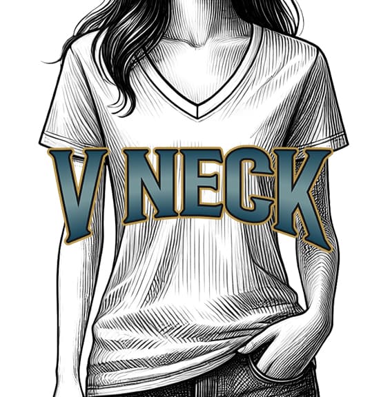 V Neck Printing