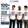 100+ bulk AS Colour Staple custom printed T-shirts in Australia