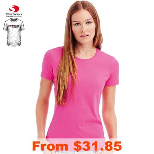 Express Stedman Ladies Cotton T Shirt with Custom Print