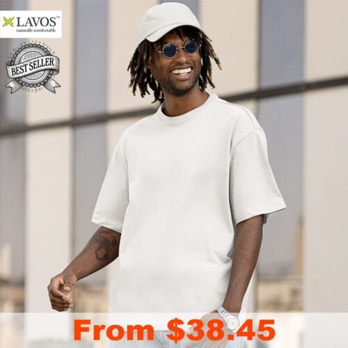 LAVOS Premium Men Oversized T Shirt with Custom Print