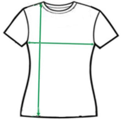 Ladies T Shirt Size Guide