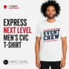 Express Next Level men's CVC custom T-shirt printing in Australia