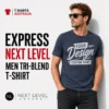 Express Next Level men's tri-blend custom T-shirt printing in Australia