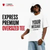 Express premium oversized custom T-shirt printing in Australia
