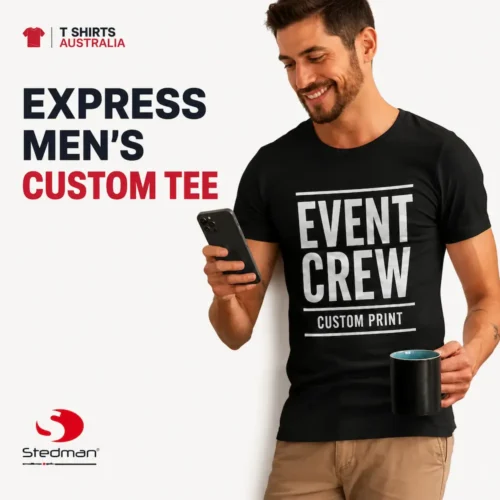 Express Stedman men's custom T-shirt printing in Australia