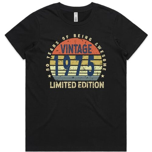 50 Years of being Awesome Birthday T-Shirt LADIES