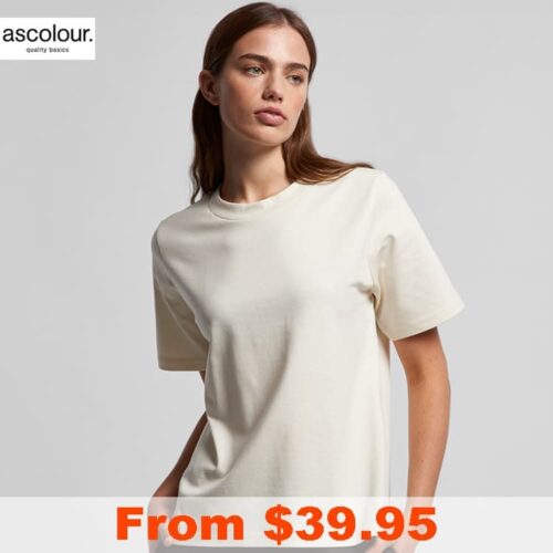 AS Colour Ladies Heavy T Shirt with Custom Print