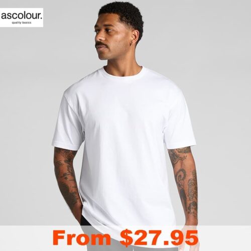 AS Colour Block Tubular T Shirt with Custom Print