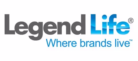Legend Life clothing brand logo available for custom printed t shirts and apparel at T Shirts Australia