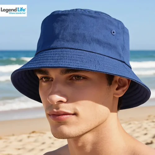 Bells Bucket Hat in Royal, front view