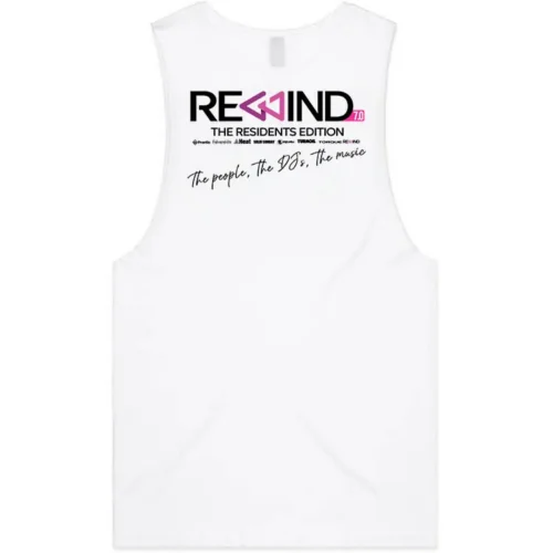 REWIND 2026 unisex tank White back