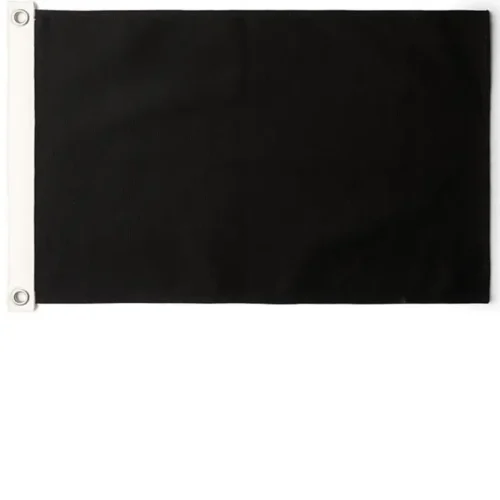 AS Colour Canvas Flag in Black, studio front view