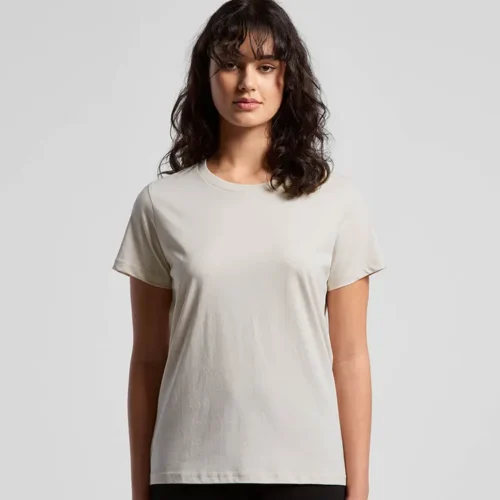 AS Colour Ladies Maple T Shirt Custom Print Ecru Studio Front View
