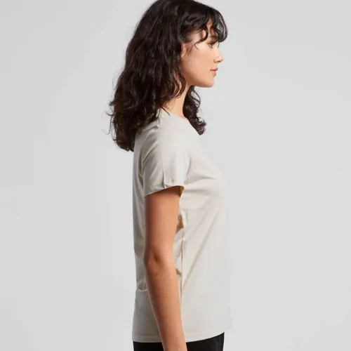 AS Colour Ladies Maple T Shirt Custom Print Ecru Studio Side View