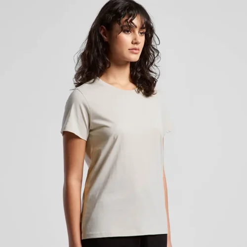 AS Colour Ladies Maple T Shirt Custom Print Ecru Studio Turn View