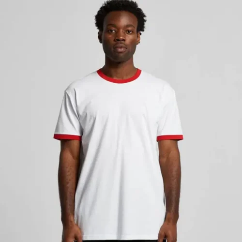 Alternative view of AS Colour Men Ringer T Shirt with Custom Print