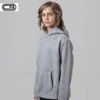 CB Kids Classic Hoodie in Grey Marle, Lifestyle Side view