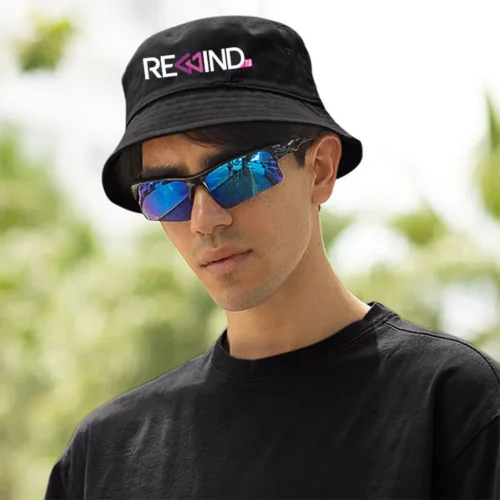 REWIND 2026 bucket hat Black main view