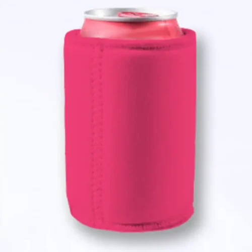Stubby Holder in Pink, studio with can