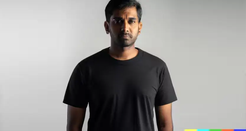 Range of blank t-shirts in different colours and styles ready for printing