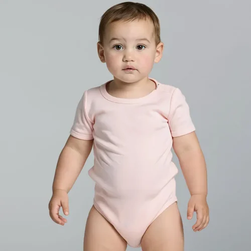 AS Colour Baby Mini Me Rompa custom print, Pink, studio front