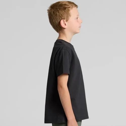 AS Colour Kids Heavy Faded T-Shirt custom print, Faded Black, studio side