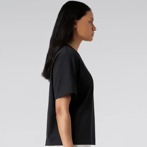 AS Colour Ladies Box T Shirt, Black, studio side view