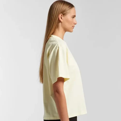 AS Colour Ladies Martina T Shirt, Butter, studio side view