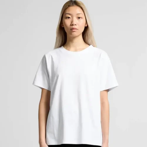 AS Colour Ladies Minus Classic T Shirt, White, studio front view