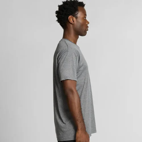 AS Colour Men Staple Active T Shirt, Graphite, studio side view