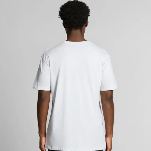 AS Colour Men Staple Marle T Shirt, White Marle, lifestyle back