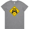 Grey Marle Gamer Zone Loading ladies t-shirt