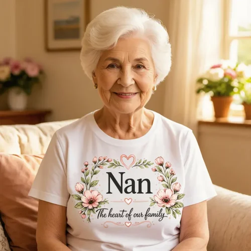 Ladies white Nana t-shirt product image