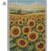 Penelope Canvas Cross Stitch & Tapestry with custom print, white canvas, lifestyle view