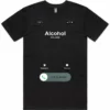 Alcohol Is Calling design printed on a black men’s t-shirt